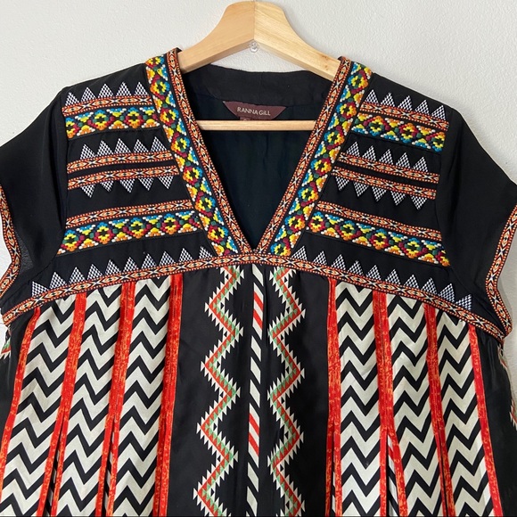Anthropologie Chevron Enbroidered Top - Picture 8 of 10